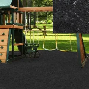 Playground Recycled Rubber Mulch Black 72.5-75 cu ft