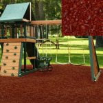 Playground Recycled Rubber Mulch Cedar Red