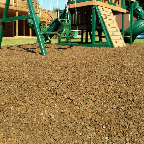 Playground Recycled Rubber Mulch Cypress 72.5-75 cu ft